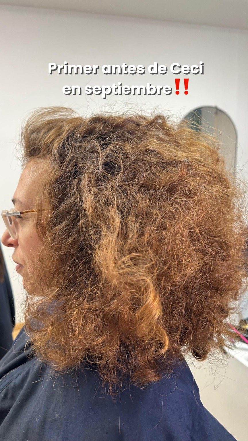 Cabello antes del tratamiento