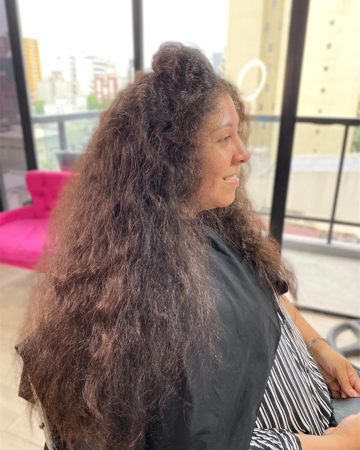 Cabello antes con volumen