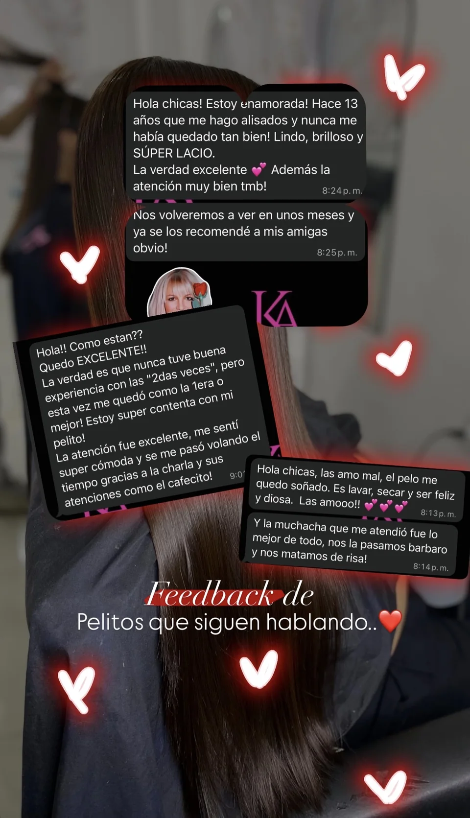 Feedback real de una clienta de Kala Alisados