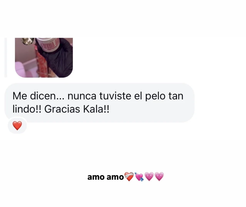 Feedback real de una clienta de Kala Alisados