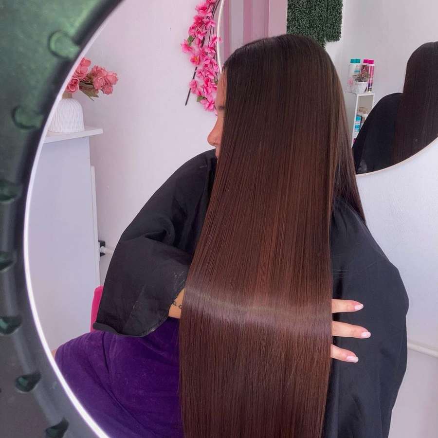 Resultado real de cabello largo