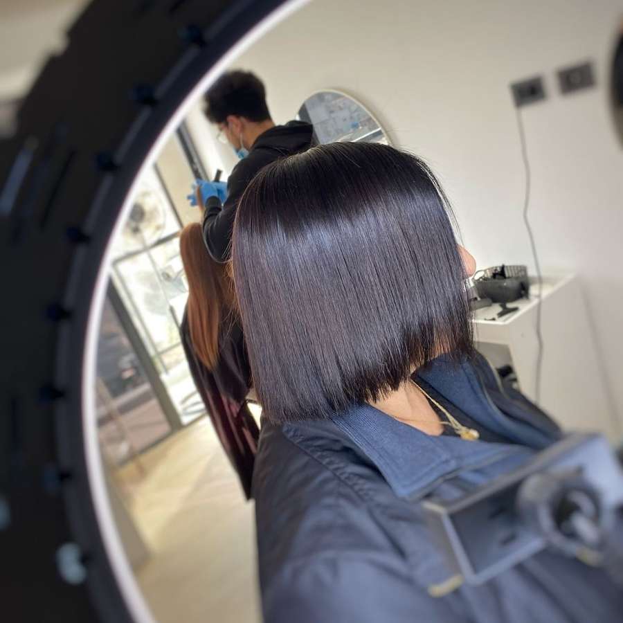 Resultado real de cabello oscuro